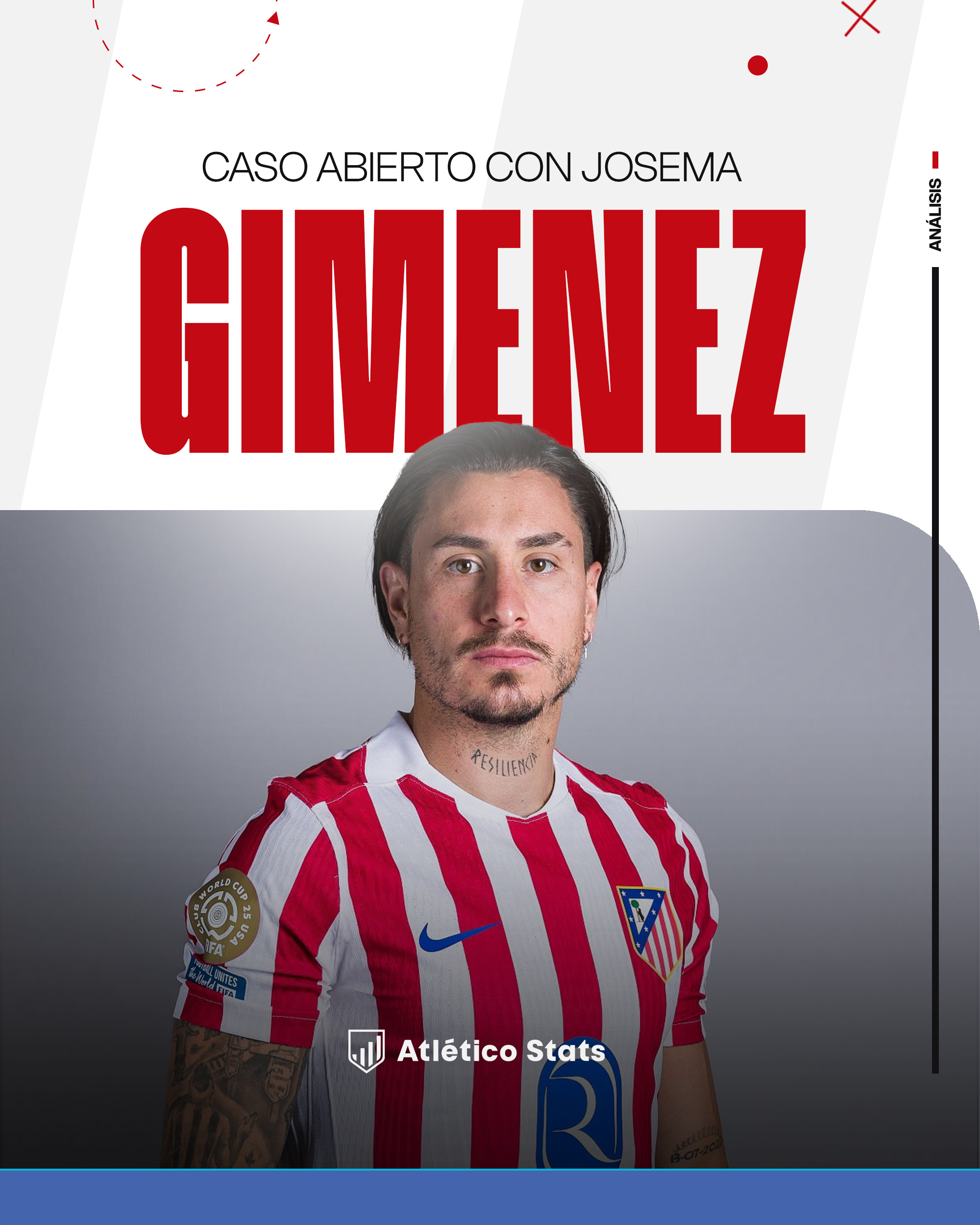 Jose María Giménez cuestionado por su bajón de rendimiento con el Atlético de Madrid.
