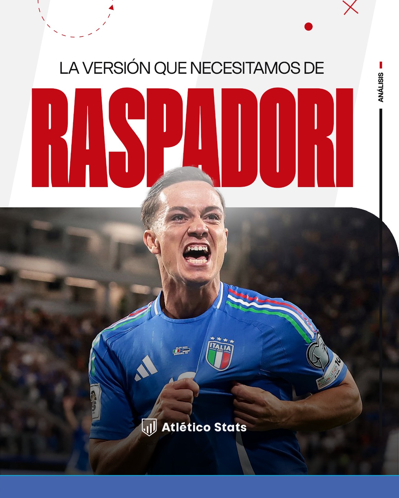 Giacomo Raspadori se sale con Italia