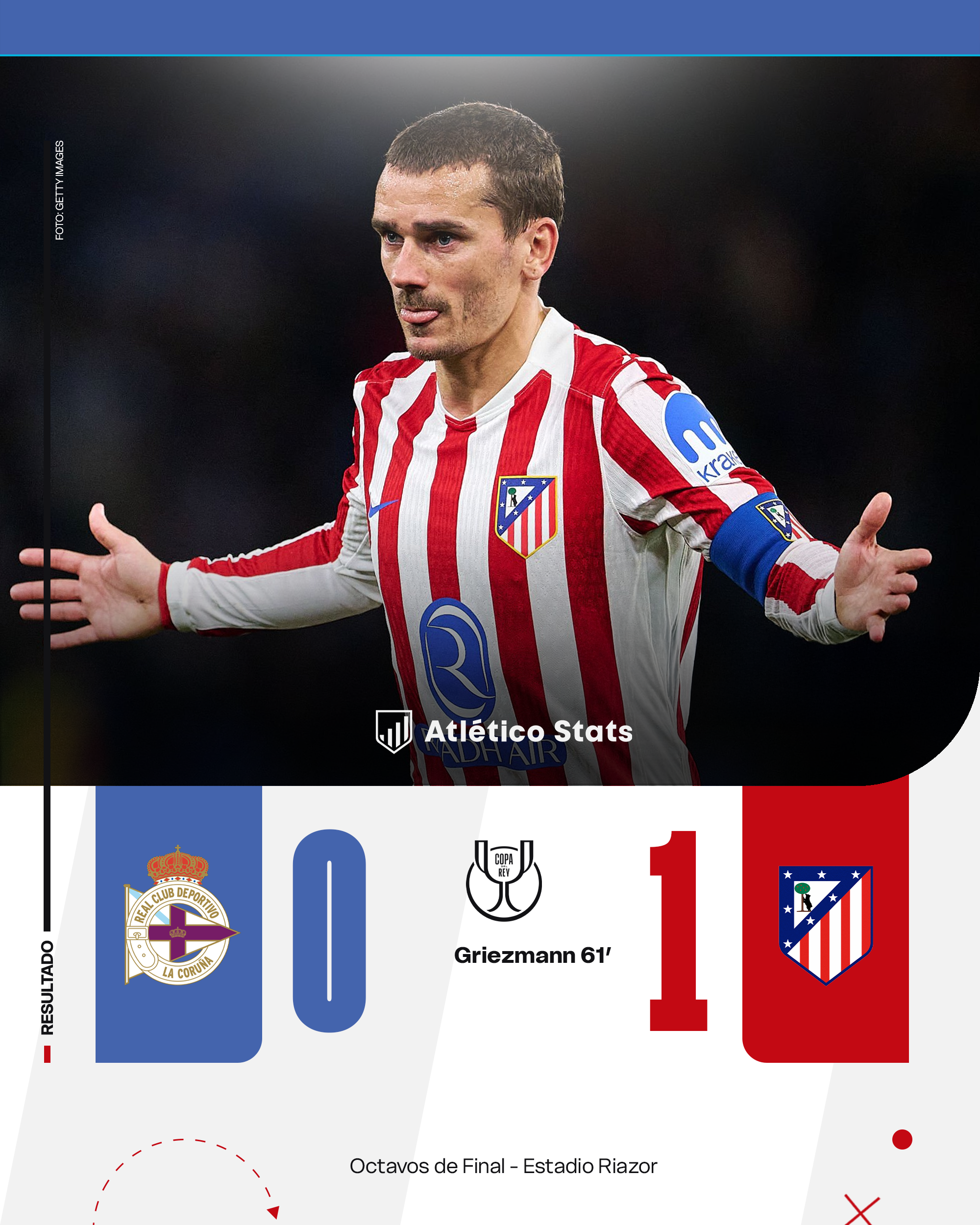 Deportivo 0-1 Atlético de Madrid: una obra de arte al rescate