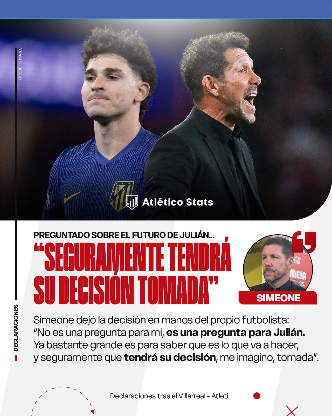 ¿Se va Julián Álvarez? Simeone y Mateu Alemany hablan sobre el mercado de fichajes del Atlético de Madrid y la planificación de la plantilla para el verano.