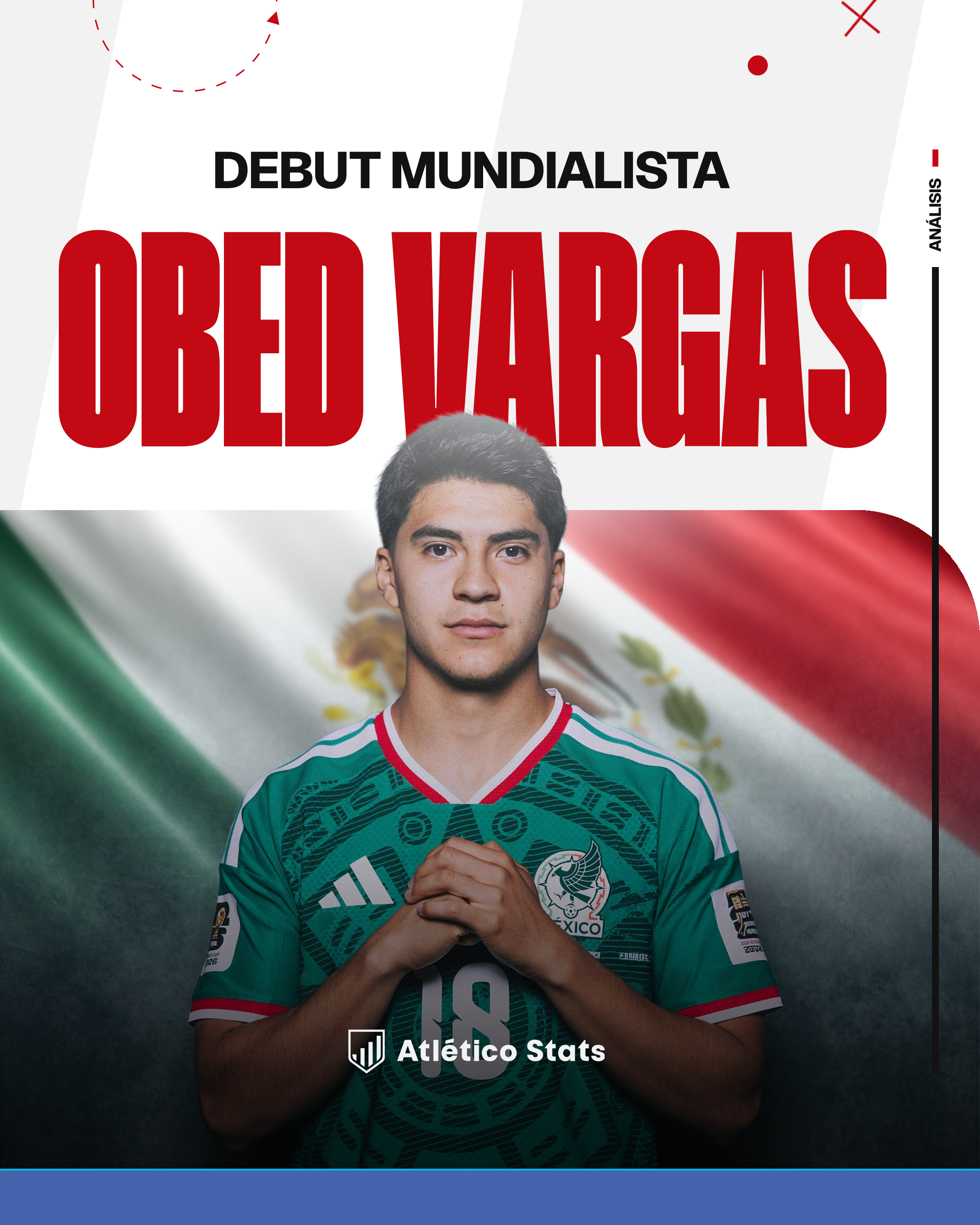 Obed Vargas debuta con México en el Mundial