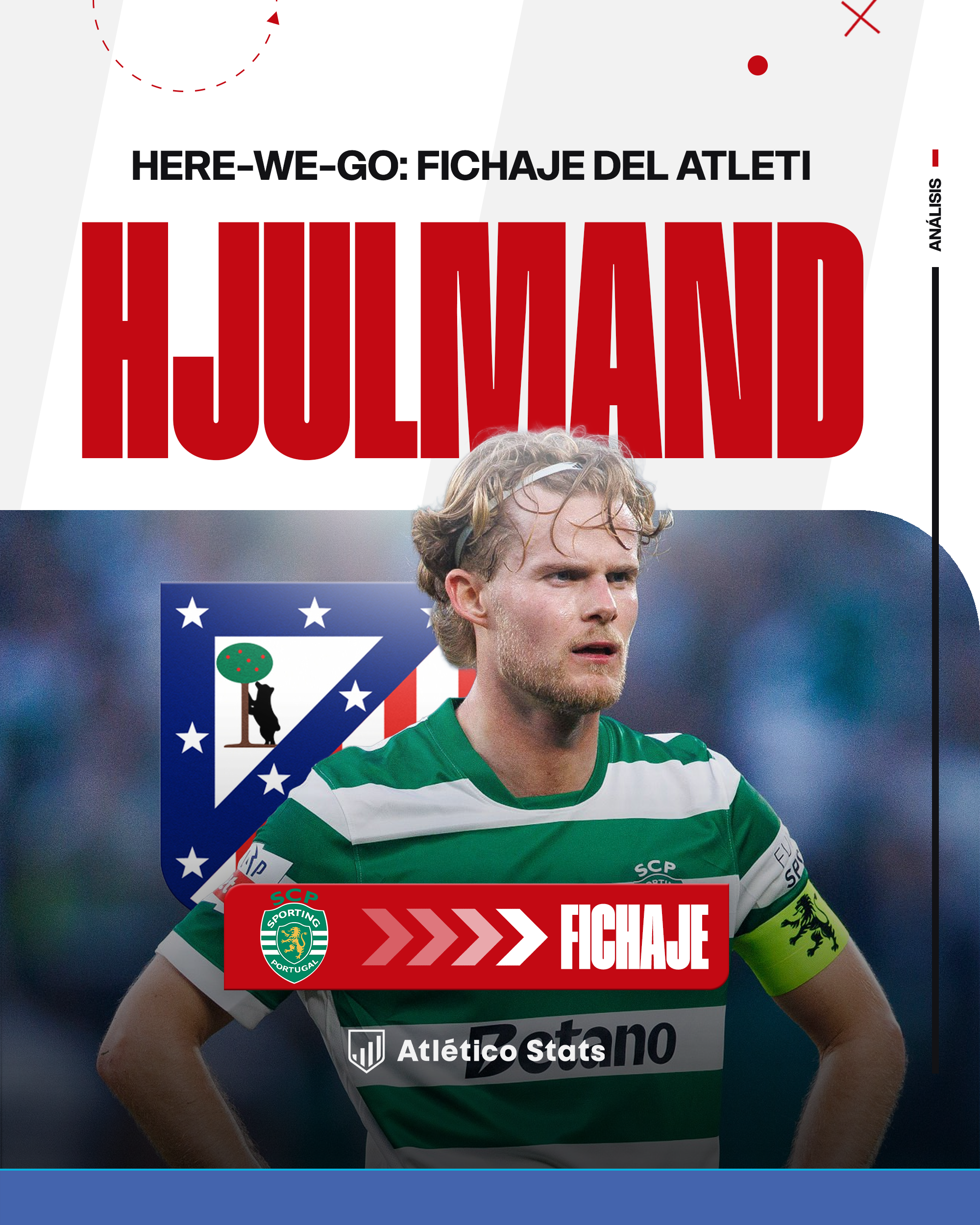 Morten Hjulmand ficha por el Atlético de Madrid hasta 2031. Conoce el desglose de los 45M€ y el análisis táctico de Driblab frente a Johnny Cardoso.