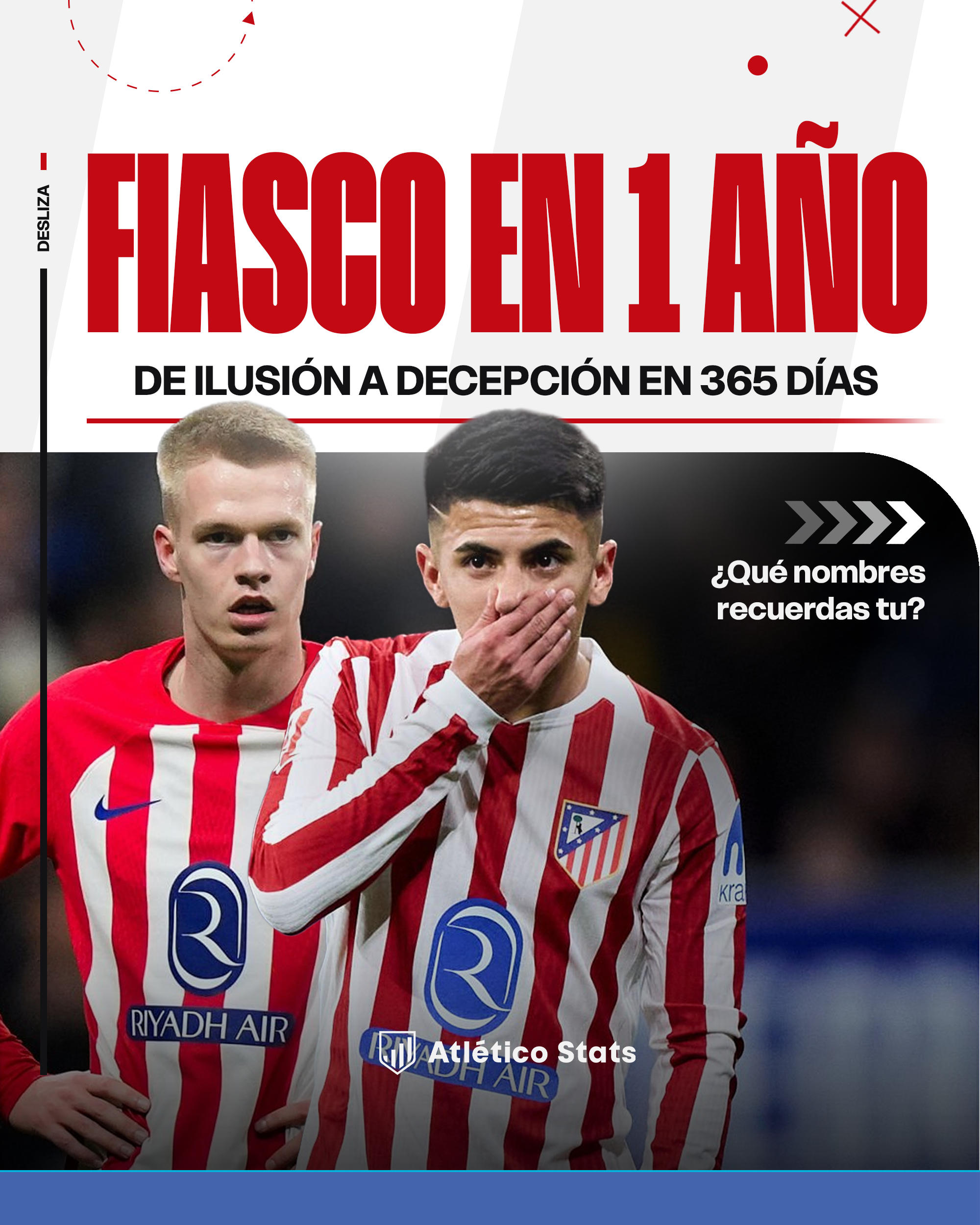 Tras la salida de Thiago Almada, repasamos los grandes fiascos del Atlético de Madrid: jugadores que llegaron como grandes promesas y duraron menos de un año.