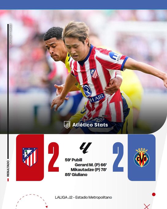 EL ANÁLISIS / Atleti 2-2 Villarreal: Giuliano calmó el caos