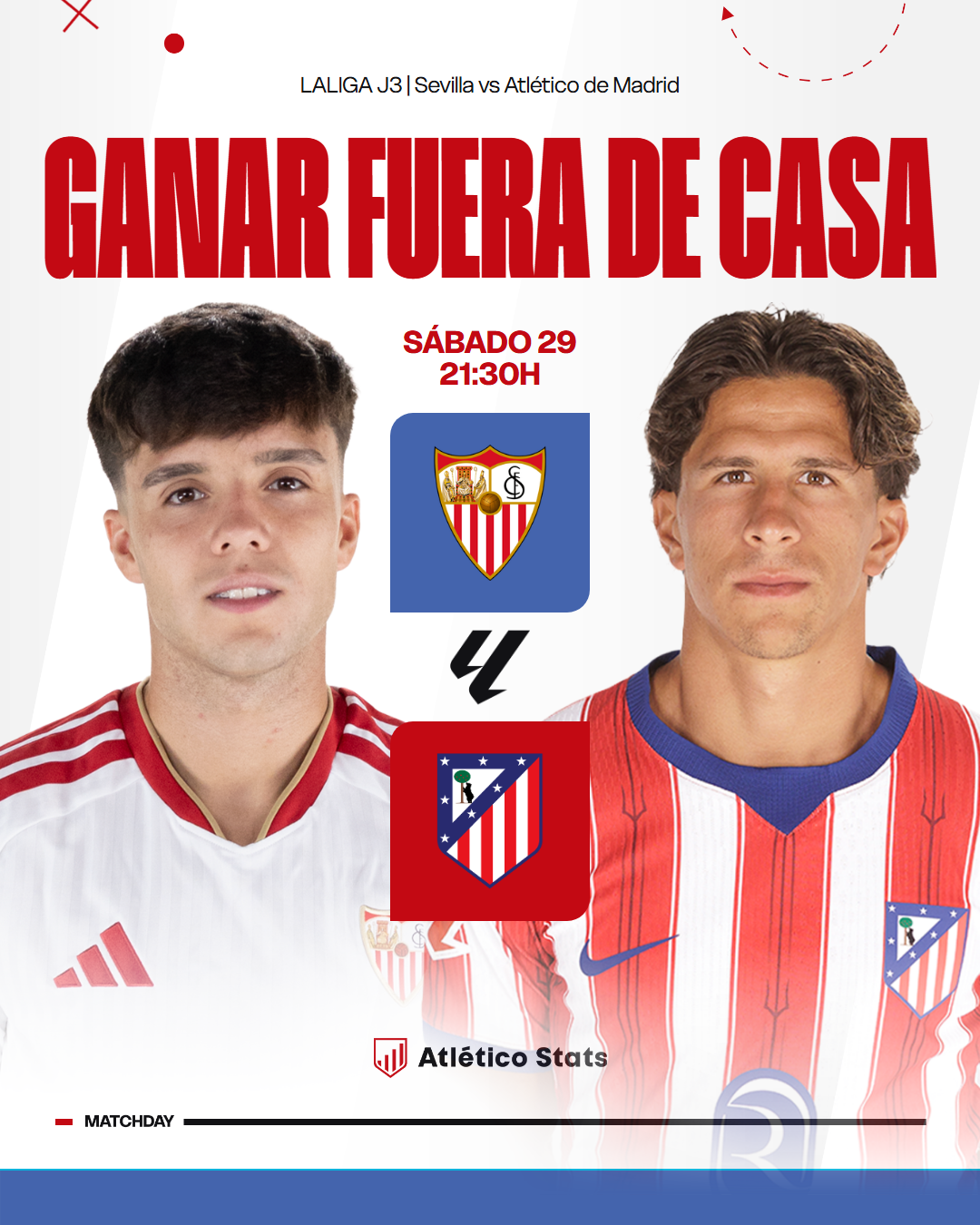 PREVIA | Sevilla vs Atlético de Madrid: ganar lejos del Metropolitano