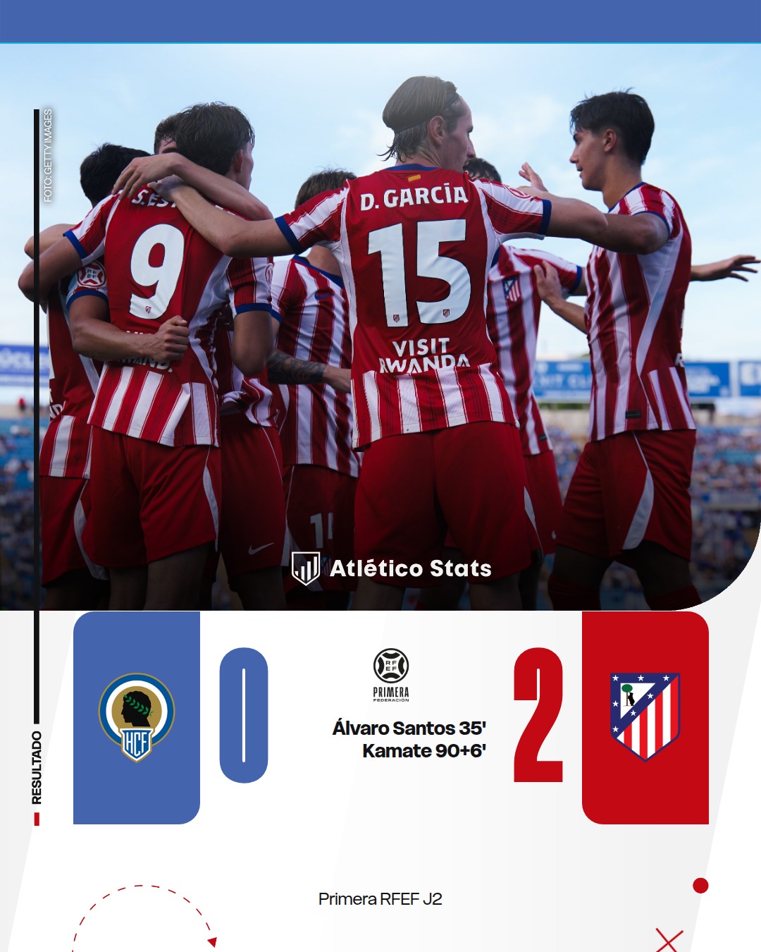 Victoria del Atleti Madrileño ante el Hércules