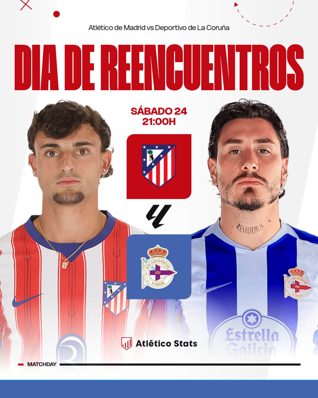 Previa del Atlético de Madrid vs Deportivo. El Atleti busca presionar antes del Clásico en el emotivo regreso de Giménez. Descubre alineaciones y dónde verlo.