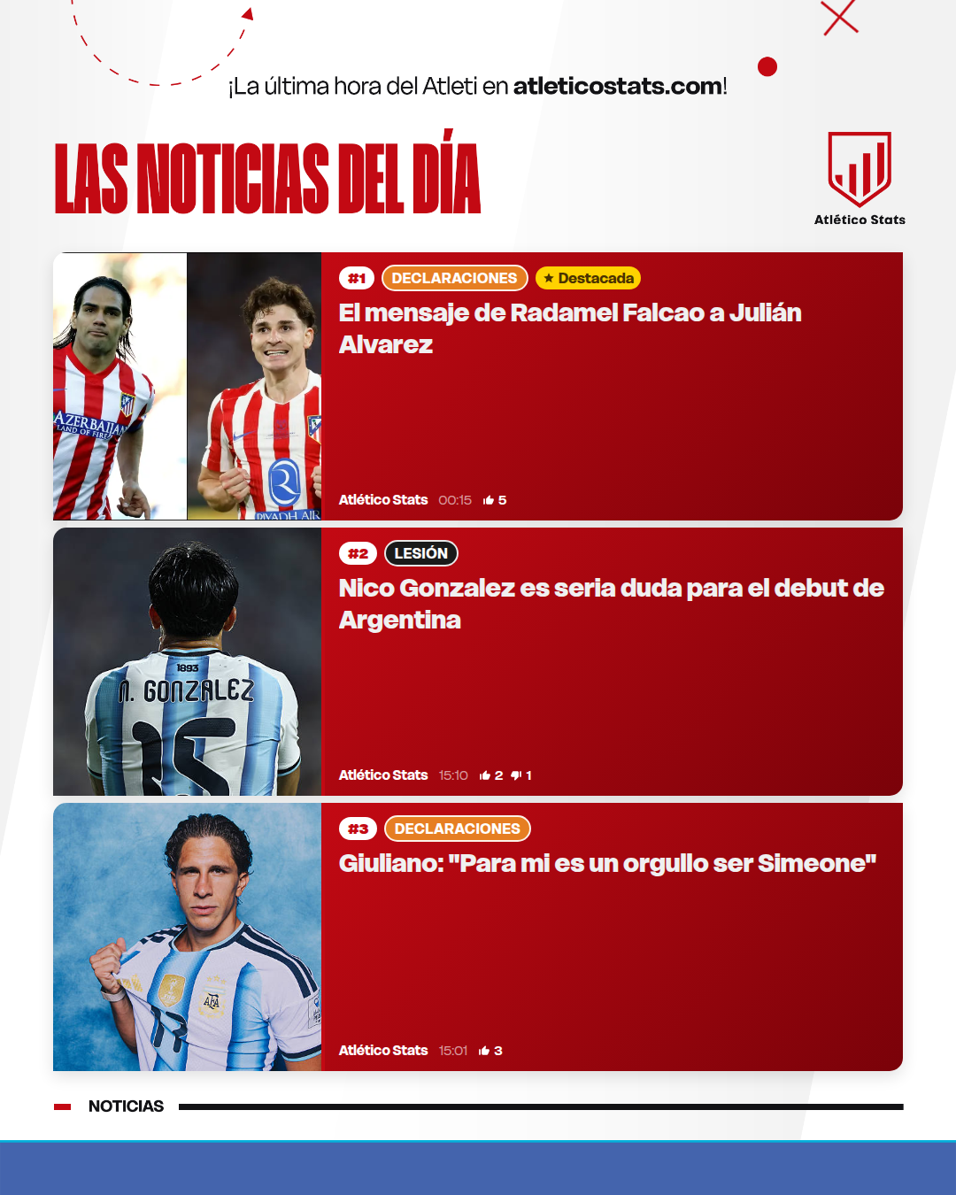 Noticias de los últimos días · junio de 2026