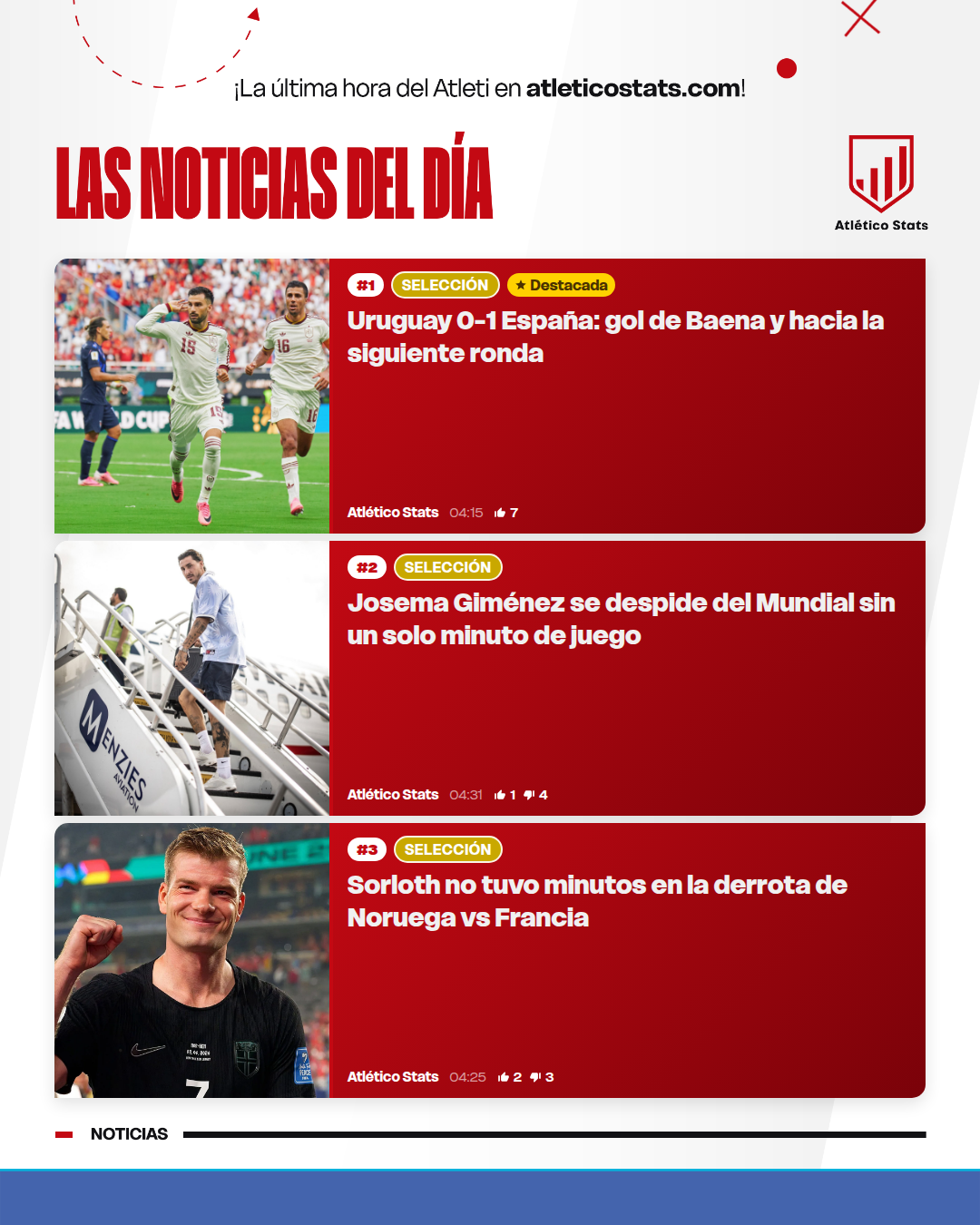 Noticias del día · 27 de junio de 2026