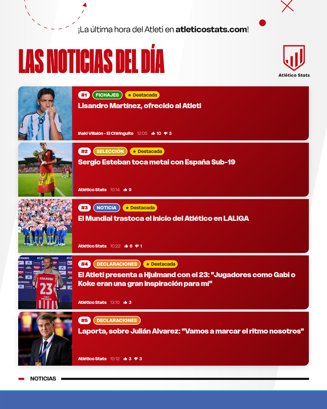 Noticias del día · 13 de julio de 2026