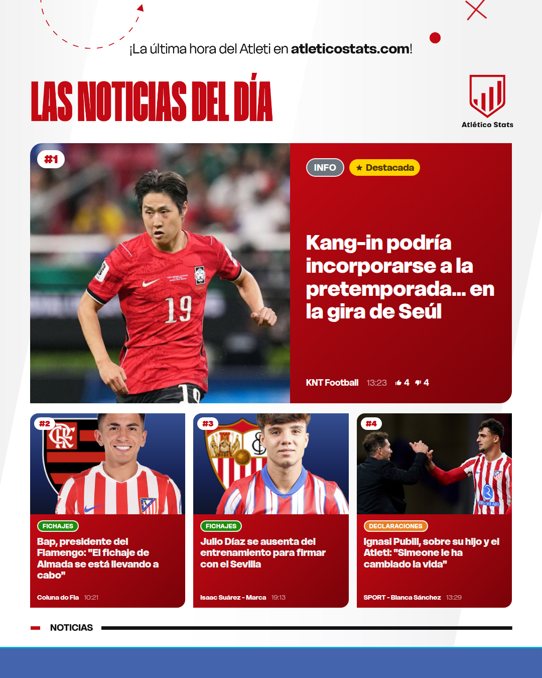 Kang-in podría incorporarse a la pretemporada... en la gira de Seúl - Las noticias del día del Atleti