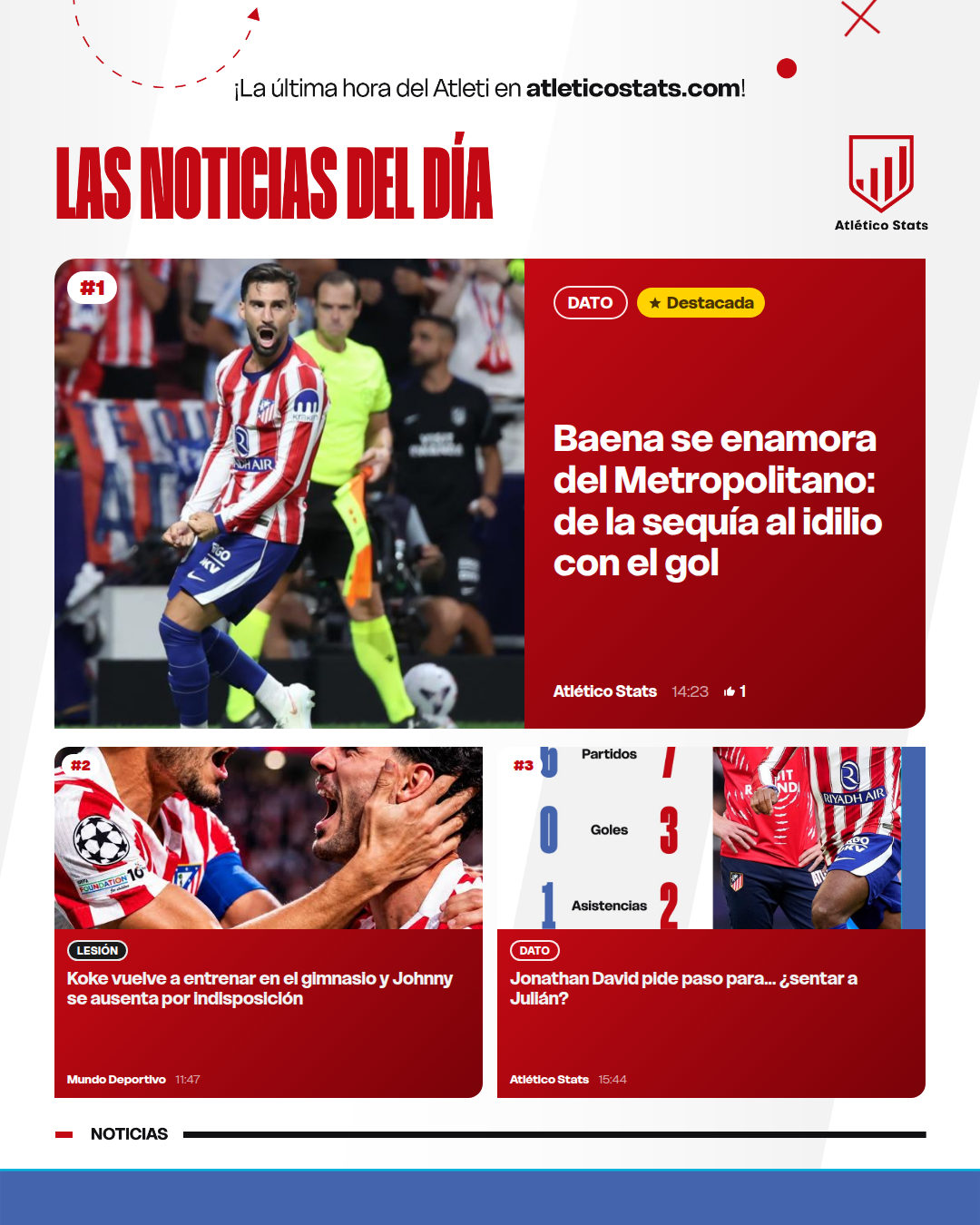 Baena se enamora del Metropolitano: de la sequía al idilio con el gol - Las noticias del día del Atleti