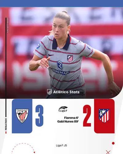 El Atlético de Madrid Femenino cae por 3-2 ante el Athletic Club en Lezama en un duelo marcado por la expulsión de Luany y el prometedor debut goleador de Gabi 